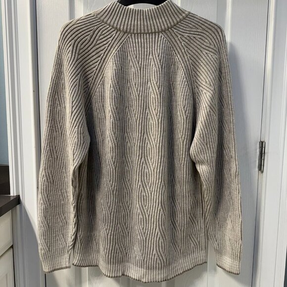 Tommy Bahama Cotton 1/2 Zip Weave Design Sweater Size XL - Picture 5 of 7